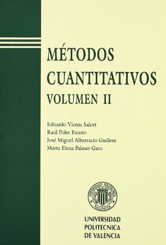 Imagen de archivo de METODOS CUANTITATIVOS. VOLUMEN II a la venta por Iridium_Books