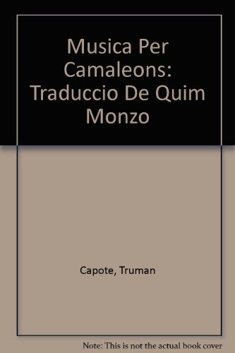 9788477270324: Musica Per Camaleons: Traduccio De Quim Monzo