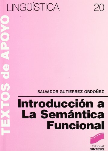 Beispielbild fr Introduccion a la Semantica Funcional (Coleccin Lingstica) zum Verkauf von medimops