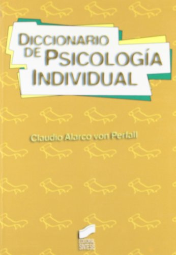 9788477386506: Diccionario de psicologa individual