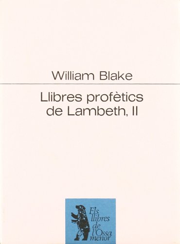 Beispielbild fr LLIBRES PROFTICS DE LAMBETH, II zum Verkauf von Zilis Select Books