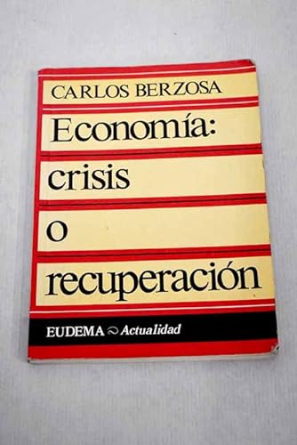 Beispielbild fr Economa: crisis o recuperacin zum Verkauf von MAUTALOS LIBRERA