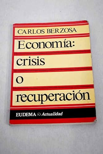 Imagen de archivo de Economa: crisis o recuperacin a la venta por MAUTALOS LIBRERA