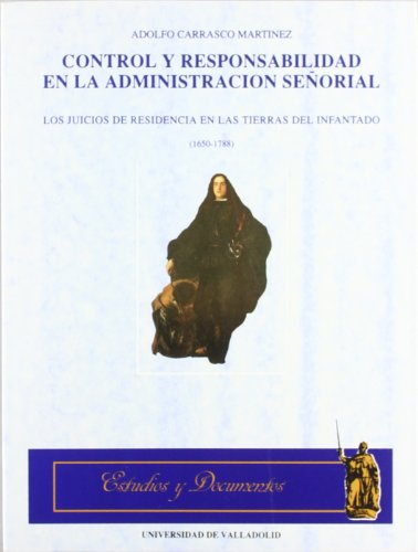 Imagen de archivo de Control y responsabilidad en la administracin seorial. a la venta por AG Library