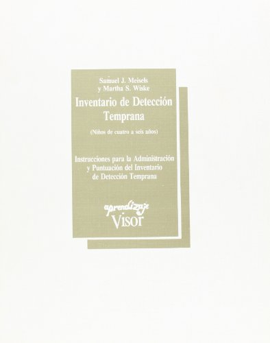 Stock image for Inventario de Deteccin Temprana : Instrucciones para la Administracin y Puntuacin Del Inventario de Deteccin Temprana for sale by Hamelyn