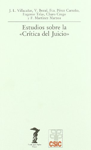 Imagen de archivo de ESTUDIOS SOBRE LA 'CRITICA DEL JUICIO' a la venta por KALAMO LIBROS, S.L.