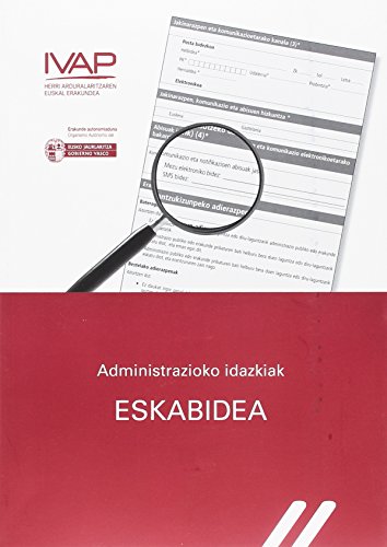 Beispielbild fr Administrazioko idazkiak : eskabidea zum Verkauf von AG Library