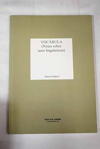 Imagen de archivo de VOCBULA (notas Sobre Usos lingsticos) a la venta por Librera Gonzalez Sabio