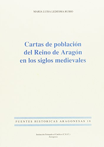 9788478200856: Cartas de poblacin del Reino de Aragn en los siglos medievales