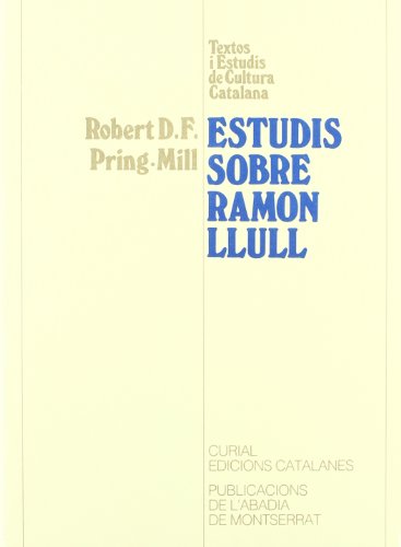 Beispielbild fr Estudis sobre Ramon Llull zum Verkauf von Iridium_Books
