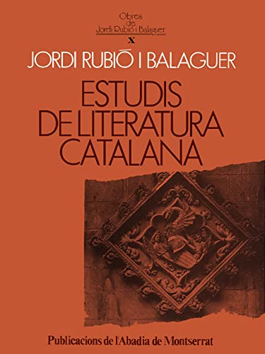 ESTUDIS DE LITERATURA CATALANA