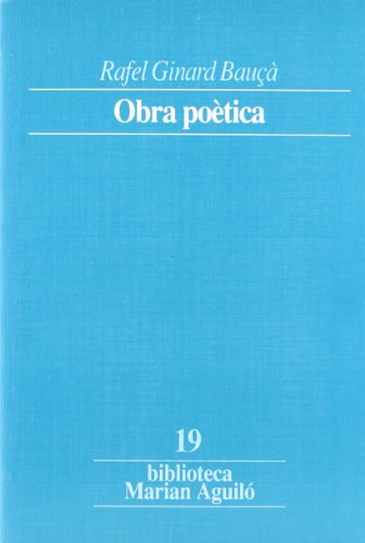 Imagen de archivo de OBRA POTICA Rafel Ginard Bau (Cataln) a la venta por Librovicios