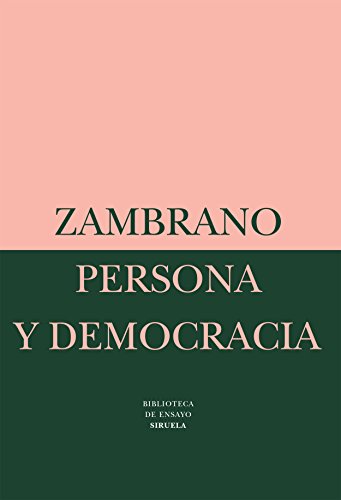 9788478443147: Persona y democracia/ Person and democracy: La Historia Sacrificial