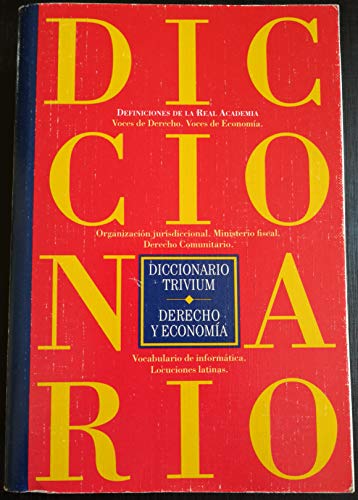 Imagen de archivo de Diccionario Trivium. Derecho y Economa a la venta por LibroUsado CA