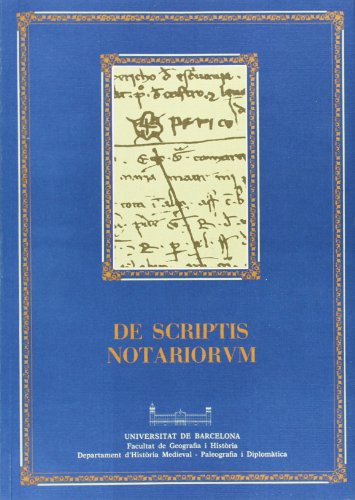 Imagen de archivo de De scriptis notariorum. (S. XI-XV). a la venta por Antiquariat Kai Gro