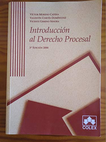 Stock image for Introduccion Derecho Procesal 3 Edicion Victor Moreno for sale by VANLIBER