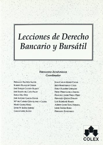 Stock image for LECCIONES DE DERECHO BANCARIO Y BURSATIL for sale by Iridium_Books