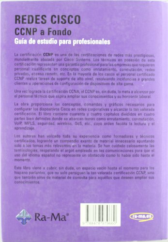 Imagen de archivo de Redes Cisco : CCNP a fondo, gua de estudio para profesionales a la venta por Revaluation Books