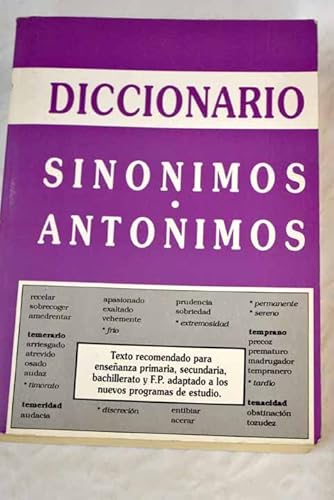 Imagen de archivo de Diccionario sinnimos, antnimos a la venta por medimops