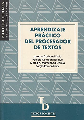 Stock image for Aprendizaje prctico del procesador de textos for sale by Iridium_Books