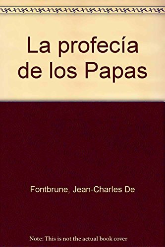 Beispielbild fr Profecia de los papas, la zum Verkauf von medimops