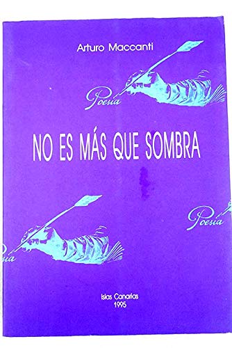 9788479471132: No es más que sombra, 1993-1994 (Colección Poesía) (Spanish Edition)