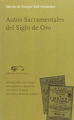Beispielbild fr Autos sacramentales del Siglo de Oro (Clsicos, Band 36) zum Verkauf von medimops