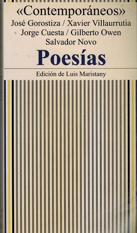 Beispielbild fr Poesas. Contemporneos. Edicin de Luis Maristany. zum Verkauf von La Librera, Iberoamerikan. Buchhandlung