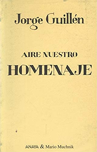 Beispielbild fr Aire nuestro (Spanish Edition) zum Verkauf von Iridium_Books