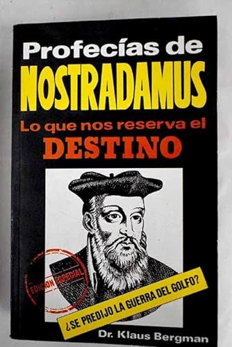 Beispielbild fr Profecias de Nostradamus. Lo Que Nos Reserva el Destino zum Verkauf von Hamelyn