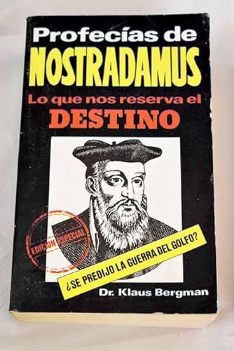 Imagen de archivo de Profecias de Nostradamus. Lo Que Nos Reserva el Destino a la venta por Hamelyn