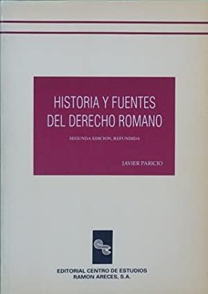 9788480040259: Historia y Fuentes del derecho romano