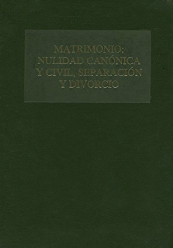 Imagen de archivo de MATRIMONIO: NULIDAD CANONICA Y CIVIL, SE a la venta por MARCIAL PONS LIBRERO