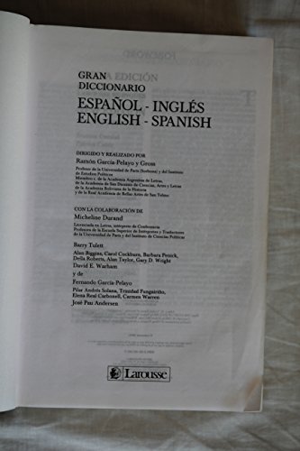 Stock image for Gran diccionario espaol-ingls, ingls-espaol for sale by Librera Prez Galds