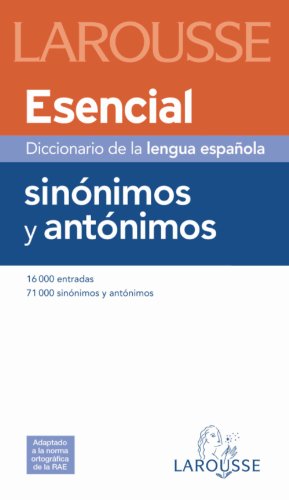 9788480165181: Esencial Diccionario de la lengua espanola / Spanish Language Essential Dictionary: Sinonimos Y Antonimos/ Synonyms and Antonyms