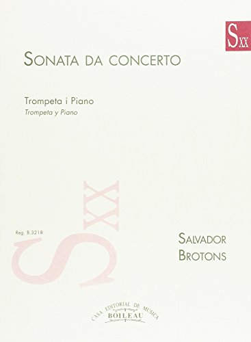 Imagen de archivo de SONATA DA CONCERTO, OP.52 a la venta por Zilis Select Books