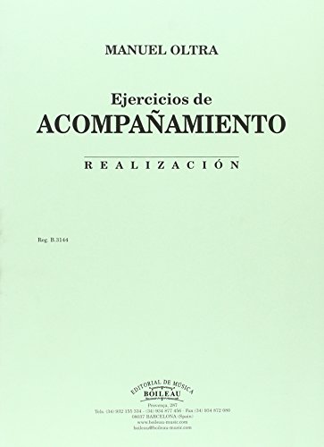 Beispielbild fr Realizacin de los Ejercicios de Acompaamiento zum Verkauf von AG Library