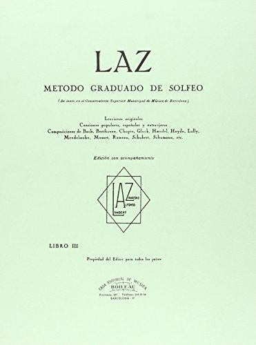 9788480207195: LAZ con acompaamiento - Libro III: Mtodo graduado de Solfeo