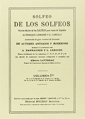 9788480207393: Solfeo de los Solfeos 1A