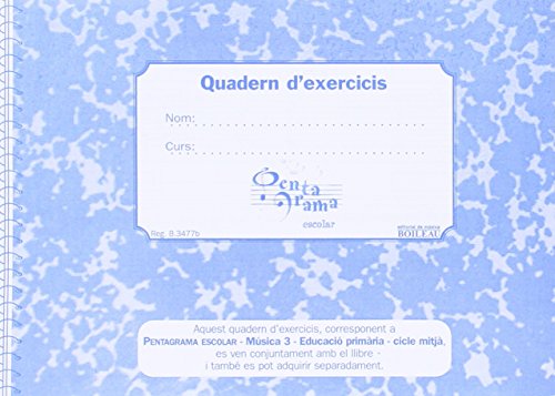Imagen de archivo de PENTAGRAMA ESCOLAR 3 - CD + QUADERN D EXERCICIS a la venta por Librerias Prometeo y Proteo