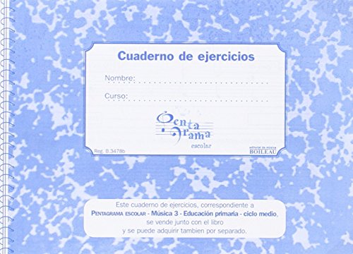 Imagen de archivo de PENTAGRAMA ESCOLAR 3 - CD + CUADERNO DE EJERCICIOS a la venta por Librerias Prometeo y Proteo