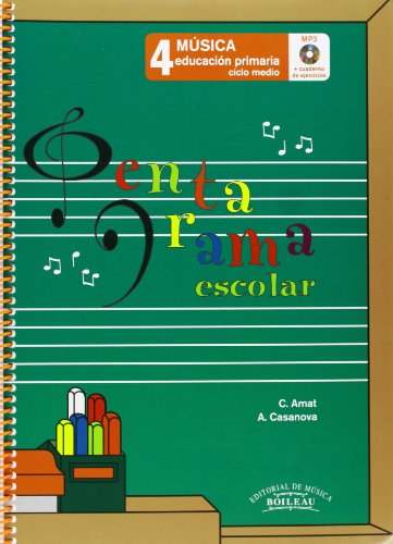 9788480208222: Pentagrama Escolar 4 - Castellano (Libro + CD + Cuaderno de ejercicios): Educacin Primaria. Ciclo Medio