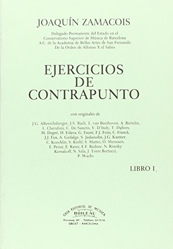 Beispielbild fr EJERCICIOS DE CONTRAPUNTO zum Verkauf von Siglo Actual libros
