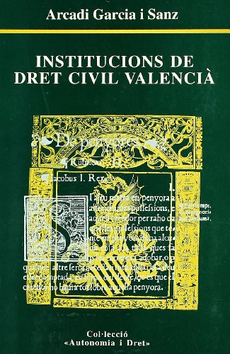 Imagen de archivo de Institucions de Dret civil valencia. a la venta por MARCIAL PONS LIBRERO