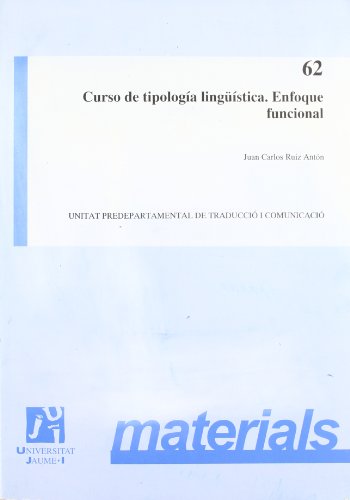 9788480212502: Curso de tipologia linguistica: unenfoque funcional