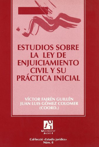 Stock image for Estudios sobre la Ley de Enjuiciamiento Civil y Su Prctica Inicial: 8 for sale by Hamelyn