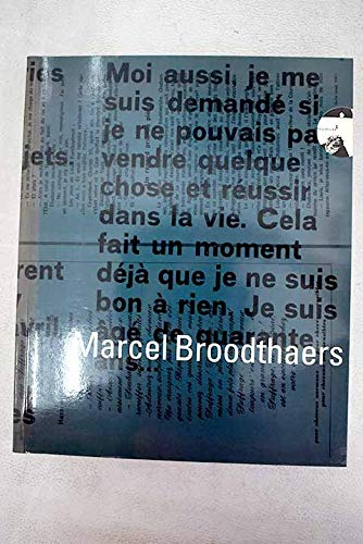 9788480260039: Marcel broodthaers (catalogo de exposicion)