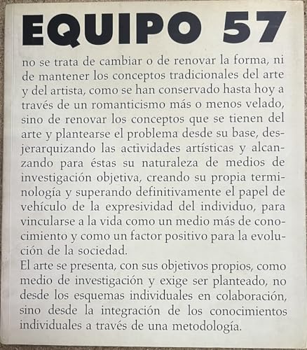 Imagen de archivo de Equipo 57 a la venta por ANARTIST