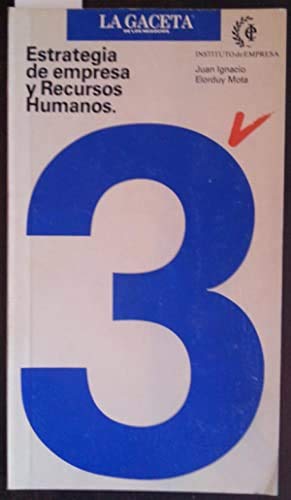 9788480300032: Estrategia de empresa y recursos humanos