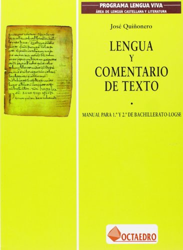 9788480631853: Bach 1/2 - Lengua Y Comentario De Textos (programa Lengua Viva) - 9788480631853 (SIN COLECCION)